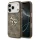 Guess Apple iPhone 18 Pro PU Leather 4G Metal Logo Gold Frame hátlapvédő tok barna (GUHCP18L4GMGCBR)
