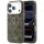 Guess PU 4G Resin Logo Gold Frame Apple iPhone 18 Pro hátlapvédő tok barna (GUHCP18L6P4SRMLW)