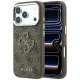 Guess PU 4G Resin Logo Gold Frame Apple iPhone 18 Pro hátlapvédő tok barna (GUHCP18L6P4SRMLW)