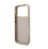Guess PU 4G Resin Logo Gold Frame Apple iPhone 18 Pro hátlapvédő tok pink (GUHCP18L6P4SRMLP)