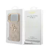 Guess PU 4G Resin Logo Gold Frame Apple iPhone 18 Pro hátlapvédő tok pink (GUHCP18L6P4SRMLP)