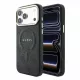 Guess PU Leather Embossed MagSafe Apple iPhone 18 Pro hátlapvédő tok fekete (GUHMP18LP4MSEGCK)