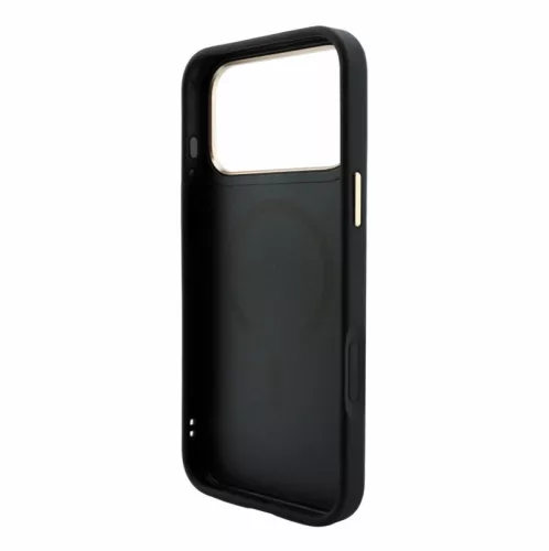 Guess PU Leather Embossed MagSafe Apple iPhone 18 Pro Max hátlapvédő tok fekete (GUHMP18XP4MSEGCK)