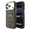 Guess PU Leather Embossed MagSafe Apple iPhone 18 Pro hátlapvédő tok, barna(GUHMP18LP4MSEGCW)