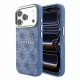 Guess PU Leather Embossed MagSafe Apple iPhone 18 Pro hátlapvédő tok, kék(GUHMP18LP4MSEGCB)