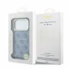Guess PU Leather Embossed MagSafe Apple iPhone 18 Pro hátlapvédő tok, kék(GUHMP18LP4MSEGCB)