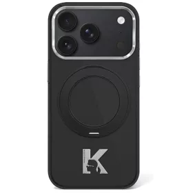   Karl Lagerfeld  IML Ring Stand 360 Kameo MagSafe Apple iPhone 18 Pro Max hátlapvédő tok fekete (KLHMP18X6HRSMKMK)