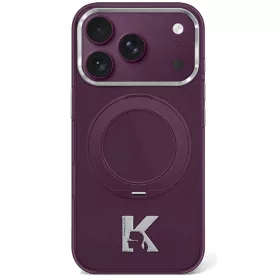   Karl Lagerfeld  IML Ring Stand 360 Kameo MagSafe Apple iPhone 18 Pro Max hátlapvédő tok bordó (KLHMP18X6HRSMKMR)