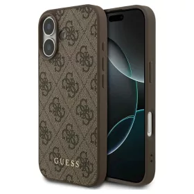  Guess PU 4G Classic Logo Apple iPhone 18 Pro hátlapvédő tok barna (GUHCP18LG4GFBR)