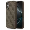 Guess PU 4G Classic Logo Apple iPhone 18 Pro Max hátlapvédő tok barna (GUHCP18XG4GFBR)