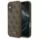 Guess PU 4G Classic Logo Apple iPhone 18 Pro Max hátlapvédő tok barna (GUHCP18XG4GFBR)