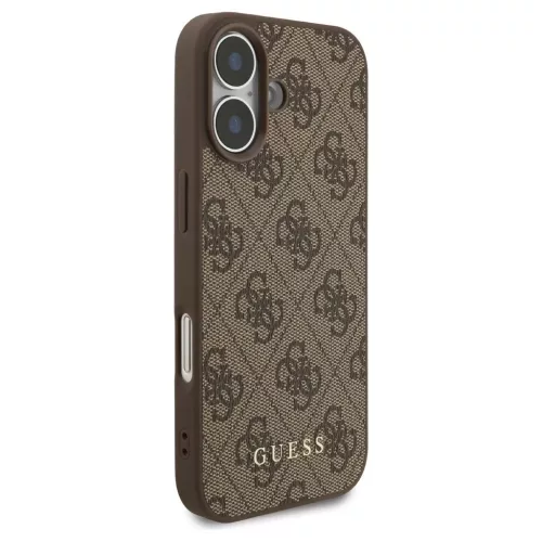 Guess PU 4G Classic Logo Apple iPhone 18 Pro Max hátlapvédő tok barna (GUHCP18XG4GFBR)