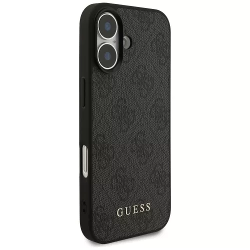 Guess PU 4G Classic Logo Apple iPhone 18 Pro hátlapvédő tok fekete (GUHCP18LG4GFGR)