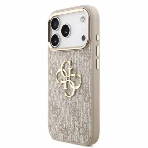Guess PU Leather 4G Logo Strap Apple iPhone 18 Pro Max hátlapvédő tok pink (GUHCP18XP4GMGSCP)