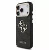 Guess PU Leather 4G Logo Strap Apple iPhone 18 Pro hátlapvédő tok fekete (GUHCP18LP4GMGSCK)
