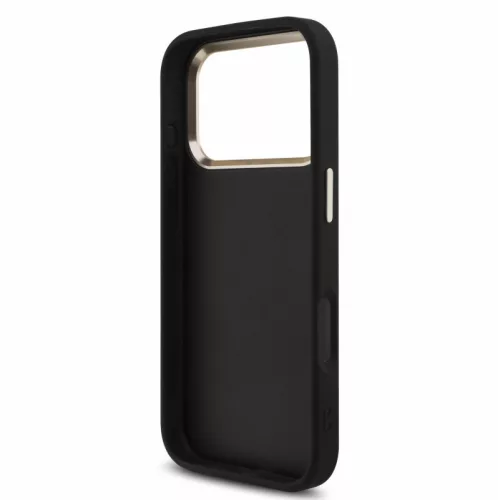 Guess PU Leather 4G Logo Strap Apple iPhone 18 Pro Max hátlapvédő tok fekete (GUHCP18XP4GMGSCK)