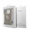 Guess PU Leather 4G Logo Strap Apple iPhone 18 Pro Max hátlapvédő tok barna (GUHCP18XP4GMGSCW)