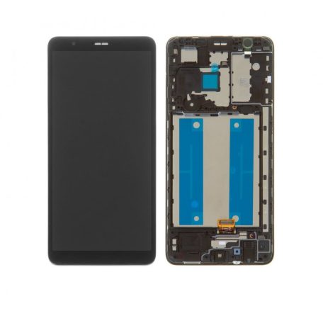 Samsung A013 Galaxy A01 Core (2020) fekete gyári LCD kijelző érintővel és kerettel