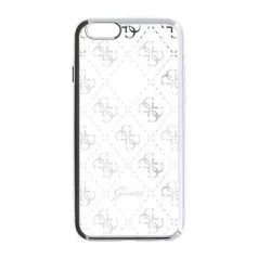   Guess Apple iPhone 5G/5S/5SE hátlapvédő tok ezüst (GUHCPSETR4GSI)