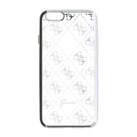   Guess Apple iPhone 5G/5S/5SE hátlapvédő tok ezüst (GUHCPSETR4GSI)