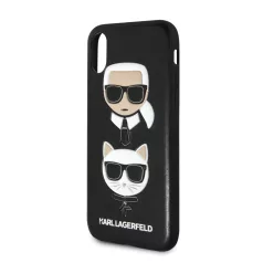   Karl Lagerfeld and Choupette Apple iPhone X / XS hátlapvédő tok fekete (KLHCPXKICKC)