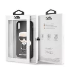 Karl Lagerfeld Apple iPhone X / XS Iconic hátlapvédő tok fekete (KLHCPXIKPUBK)
