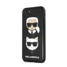 Karl Lagerfeld and Choupette Apple iPhone 7 / 8 / SE2 / SE3 (4.7) hátlapvédő tok fekete (KLHCI8KICKC)