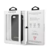 Guess Apple iPhone 7 / 8 / SE2 / SE3 (4.7) Saffiano PU Silicone hátlapvédő tok fekete (GUHCI8SLSABK)