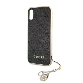   Guess Apple iPhone X / XS Charms Hard Case hátlapvédő tok szürke (GUHCPXGF4GGR)