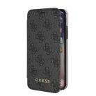 Guess Apple iPhone X / XS 4G oldalra nyíló könyv tok szürke (GUFLBKPXGF4GG)