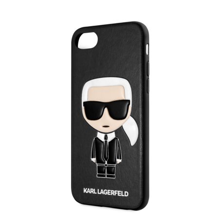 Karl Lagerfeld Apple iPhone 7 / 8 / SE2 / SE3 (4.7) Full Body Iconic hátlapvédő tok fekete (KLHCI8IKPUBK)