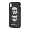 Karl Lagerfeld and Choupette Apple iPhone XR (6.1) hátlapvédő tok fekete (KLHCI61KICKC)