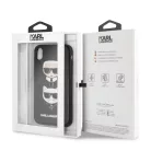 Karl Lagerfeld and Choupette Apple iPhone XR (6.1) hátlapvédő tok fekete (KLHCI61KICKC)