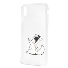   Karl Lagerfeld Apple iPhone XS Max (6.5) Fun Choupette hátlapvédő tok átlátszó (KLHCI65CFNRC)