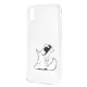 Karl Lagerfeld Apple iPhone XS Max (6.5) Fun Choupette hátlapvédő tok átlátszó (KLHCI65CFNRC)