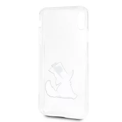   Karl Lagerfeld Apple iPhone XS Max (6.5) Fun Choupette hátlapvédő tok átlátszó (KLHCI65CFNRC)