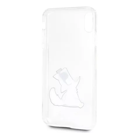 Karl Lagerfeld Apple iPhone XS Max (6.5) Fun Choupette hátlapvédő tok átlátszó (KLHCI65CFNRC)