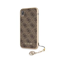   Guess Apple iPhone XR (6.1) Charms Hard Case 4G hátlapvédő tok barna (GUHCI61GF4GBR)