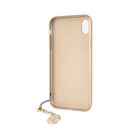 Guess Apple iPhone XR (6.1) Charms Hard Case 4G hátlapvédő tok barna (GUHCI61GF4GBR)