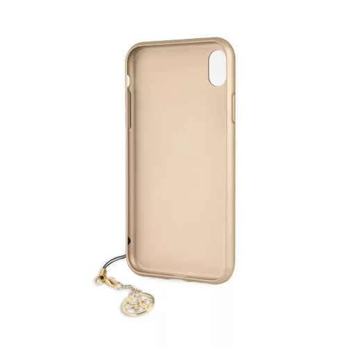 Guess Apple iPhone XR (6.1) Charms Hard Case 4G hátlapvédő tok barna (GUHCI61GF4GBR)