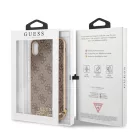 Guess Apple iPhone XS Max (6.5) Charms Hard Case 4G hátlapvédő tok barna (GUHCI65GF4GBR)