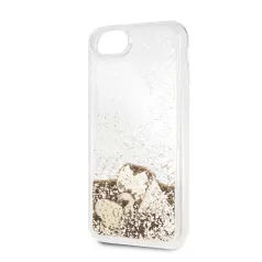   Guess Apple iPhone 7 / 8 / SE2 / SE3 (4.7) New Glitter Hearts hátlapvédő tok arany (GUHCI8GLHFLGO)