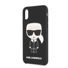   Karl Lagerfeld Apple iPhone X / XS Full Body Iconic hátlapvédő tok fekete (KLHCPXSLFKBK)