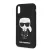 Karl Lagerfeld Apple iPhone XR (6.1) hátlapvédő tok fekete (KLHCI61SLFKBK)