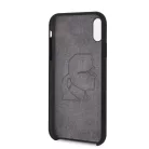 Karl Lagerfeld Apple iPhone XR (6.1) hátlapvédő tok fekete (KLHCI61SLFKBK)
