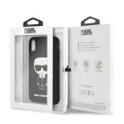 Karl Lagerfeld Apple iPhone XR (6.1) hátlapvédő tok fekete (KLHCI61SLFKBK)