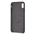 Karl Lagerfeld Apple iPhone XS Max (6.5) Full Body Iconic hátlapvédő tok fekete (KLHCI65SLFKBK)