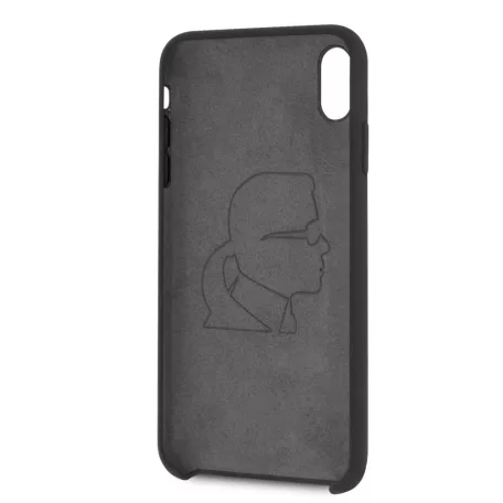 Karl Lagerfeld Apple iPhone XS Max (6.5) Full Body Iconic hátlapvédő tok fekete (KLHCI65SLFKBK)