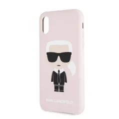   Karl Lagerfeld Apple iPhone X / XS Iconic Full Body hátlapvédő tok pink (KLHCPXSLFKPI)