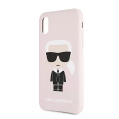   Karl Lagerfeld Apple iPhone XR (6.1) hátlapvédő tok pink (KLHCI61SLFKPI)